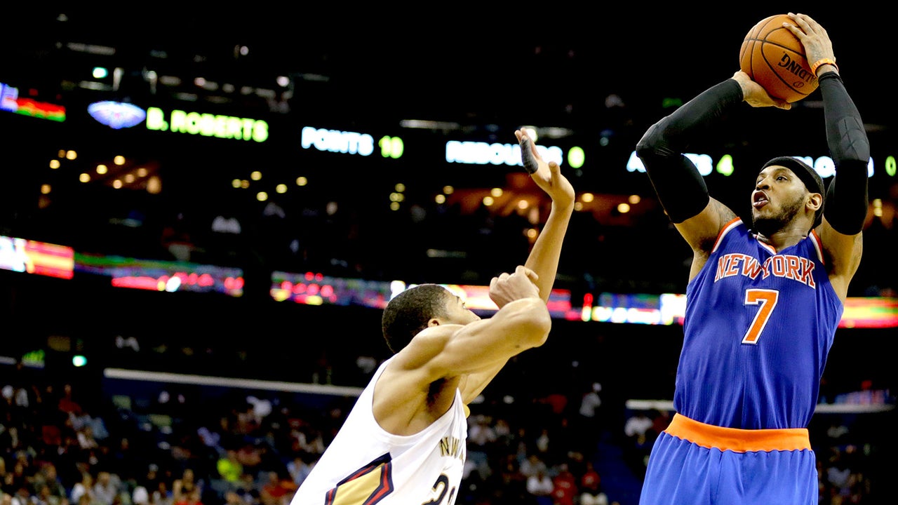 Anthony scores 42 to lead Knicks past Pelicans